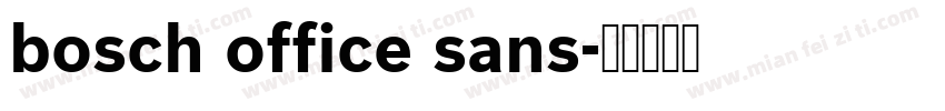 bosch office sans字体转换